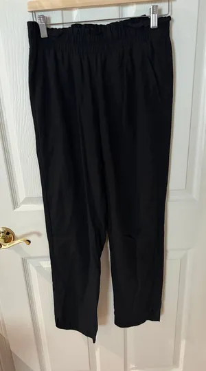 a new day Black Elastic-Waist ankle pant size small thumbnail 1