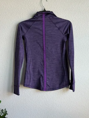 Under Armour Purple ColdGear Half Zip Pullover XS thumbnail 2