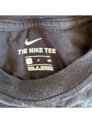 Nike Just Do It Black And White Short Sleeve Tee Shirt Size Small thumbnail 2