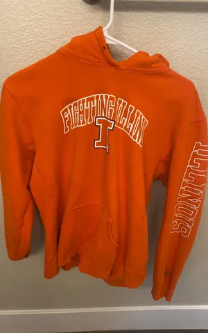 ILLINIOS sweatshirt Orange Size L thumbnail 1