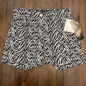 89th + Madison | Zebra Stretch Shorts Black Size 6 thumbnail 4