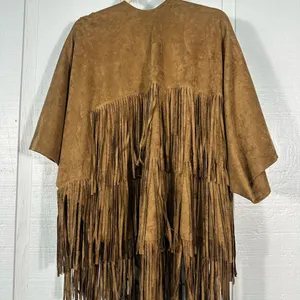 L’Amour Faux Suede Fringed Western Jacket No Size EUC thumbnail 7