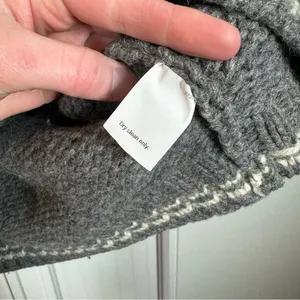 Vtg 90s J. Crew 100% Wool Fair‎ Isle Knit Sweater sz medium classic vintage READ thumbnail 4