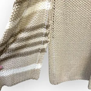 O’Neill Open Front Striped Knit Cardigan Sweater Size Large – Beige/Taupe thumbnail 3