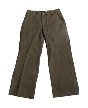 Gap Brown Trouser Pants SZ 6 Tall NWOT Career Business Office Preppy Cotton thumbnail 1