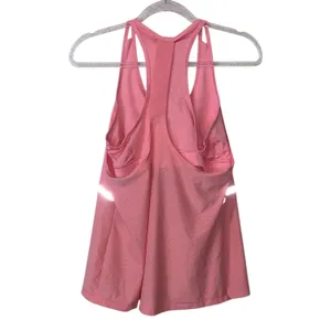 Fila Sport Pink Racerback Athletic Tank Top with Reflective Stripe Built In Bra thumbnail 3