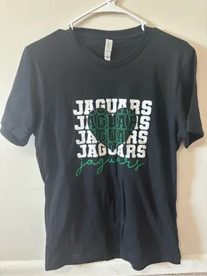 Bella Canvas Jaguars Graphic Tee - Black & Green thumbnail 1