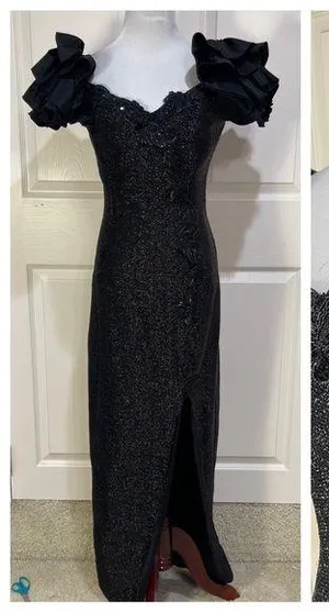 Vintage Nadine black gown thumbnail 1