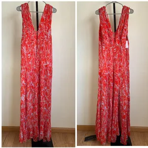 ASTR Pescadero Red Maxi Dress New With Tags LARGE wedding thumbnail 3