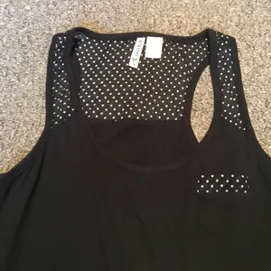 Full Tilt BLACK POLKA DOT TRIM TANK thumbnail 2