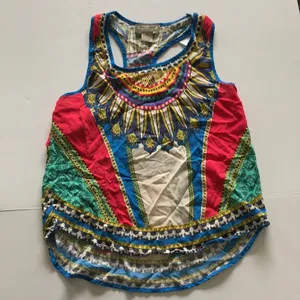 Anthropologie Flying Tomato Racerback Print tank M thumbnail 1