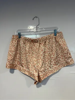 Leopard Print Satin like Lounge Shorts - Beige & Tan by Victoria’s Secret thumbnail 3