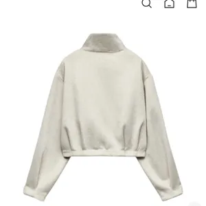 Zara NWT cream soft bomber jacket thumbnail 10