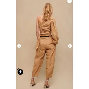 Maje‎ $295 Lalmeto Top Asymmetrical balloon sleeve slim ruched waist Size 0- 2 thumbnail 5