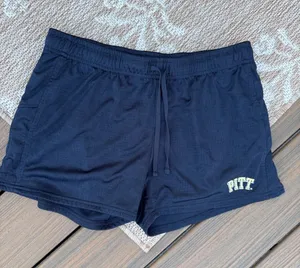 Colosseum Navy Women's Athletic Pitt Shorts thumbnail 1