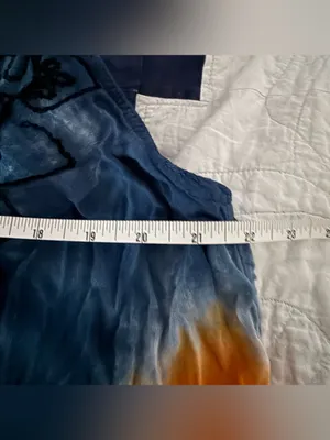 P. K. Garments Swim Cover Tie Dye Gauze with Embroidery One Size Fits 1X thumbnail 6