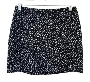 Vintage 90's Witchy Practical Magic Fall Gilmore Girls Prairie Floral Mini Skirt thumbnail 1