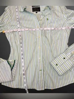 Vintage Ezra Fitch by Abercrombie & Fitch Y2K Button-Up 💚🩵 thumbnail 16