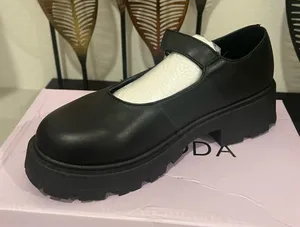 Black Mary Jane Platform Shoes by Top Moda Size 6.5 thumbnail 1