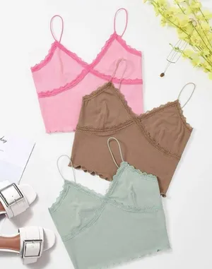 SheIn Lace Tank Pack Of 3 thumbnail 1