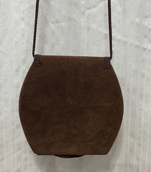 Vintage Brown Suede Mini Shoulder Bag thumbnail 2