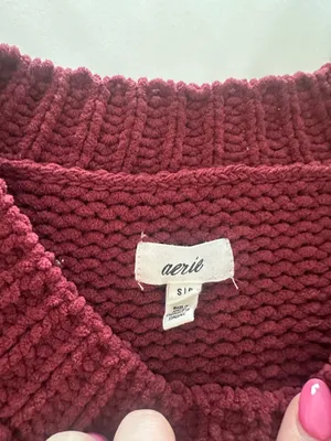 Aerie Like Candy Chenille Sweater thumbnail 3