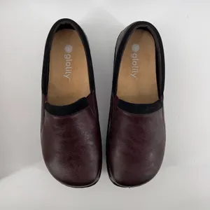 Glolily Women 7.5 Jenny II Comfort Clogs Red Burnished Lightweight‎ Work Shoe thumbnail 3