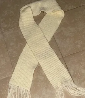 Scarf Beige Ribbed Unisex‎ thumbnail 1