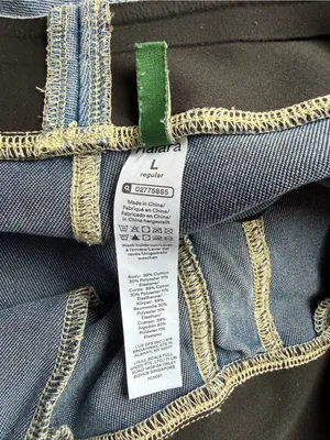Halara Flex High Waisted Pockets Baggy Wide Leg Washed Casual Jeans Size Large thumbnail 8