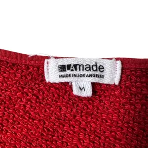 LAmade Womens Red Twist Front V-Neck Long Sleeve Textured Knit Top Size M | 0084 thumbnail 5
