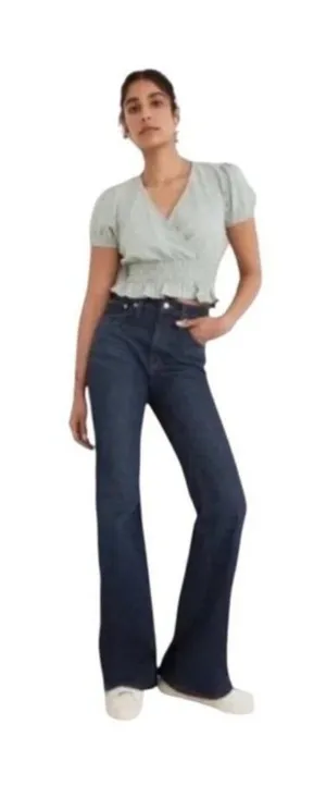 Madewell The Perfect Vintage Flare Jeans Raw Hem Size 23 thumbnail 1