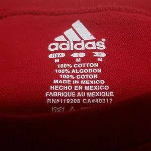 Red Nebraska Huskers Adidas Short Sleeve Tee (M) thumbnail 7