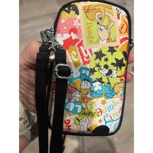 Disney Crossbody Bag Mickey Mouse & Friends Phone Wallet Purse 6"x3.5" thumbnail 4