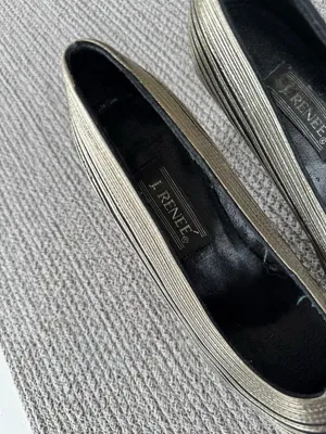 Vintage 80s 90s J. Renee Gold Silver Metallic Pumps Heels Size 8 thumbnail 3