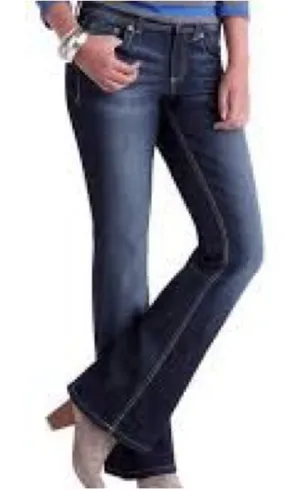 LEI Sophia Hipster Flare Vintage Denim‎ Jeans thumbnail 1