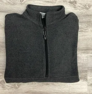 Gray 1/2 Zip Pullover Long Sleeve Lightweight Unisex Sweatshirt Size XL thumbnail 5