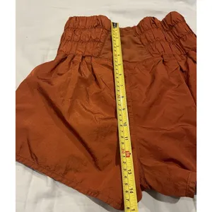 FP Movement Free People The Way Home Shorts Wide Waist Rust Women's Small Active thumbnail 6