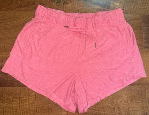 Women's Athletic Works Pinkish Red Shorts, Size Med thumbnail 1