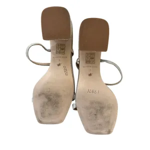 Splendid Aged Metallic Silver Strappy Chunky Rope Heel Sandals thumbnail 3