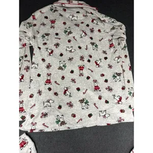 Laura‎ Ashley Pajama Set West Highland Dog Scottie sz M Christmas Westie Soft thumbnail 5