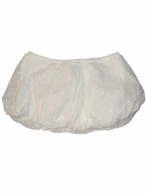 Peppermayo White Eyelet Bubble Mini Skirt thumbnail 3