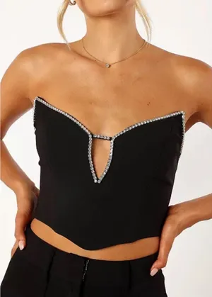 Runaway the Label Petal+Pup Size-L Bec Bustier Woman Top Black‎ thumbnail 1