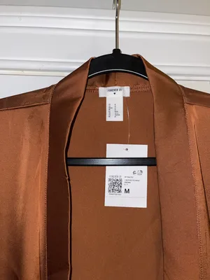 Forever 21 Brown Satin Robe thumbnail 2