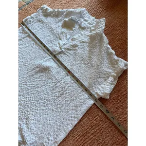 Jane and Delancey White Textured Blouse Size XL Rayon Stretch Top thumbnail 3