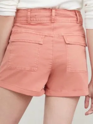 NWT Pilcro Relaxed Pleat Shorts in Sienna Size 32 High Rise thumbnail 2