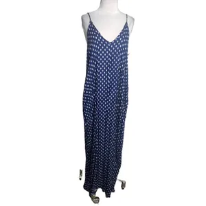 NWT Lulu’s Wander‎ West Navy Blue Southwest Print Maxi Dress Sz XS/S thumbnail 5