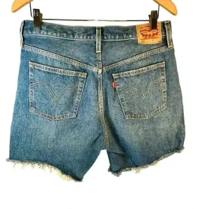 Levi's 501 Denim Cut Off‎ Destressed Shorts W31 thumbnail 2