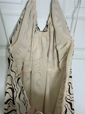 Abercrombie & Fitch Halter Ruched Abstract Print Mini Dress Size XL thumbnail 9