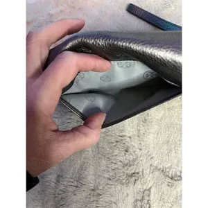 Tory Burch Women's Silver Braided Leather Wristlet Wallet thumbnail 10