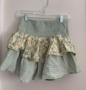 American Eagle Mixed Print Tiered Mini Skirt thumbnail 1